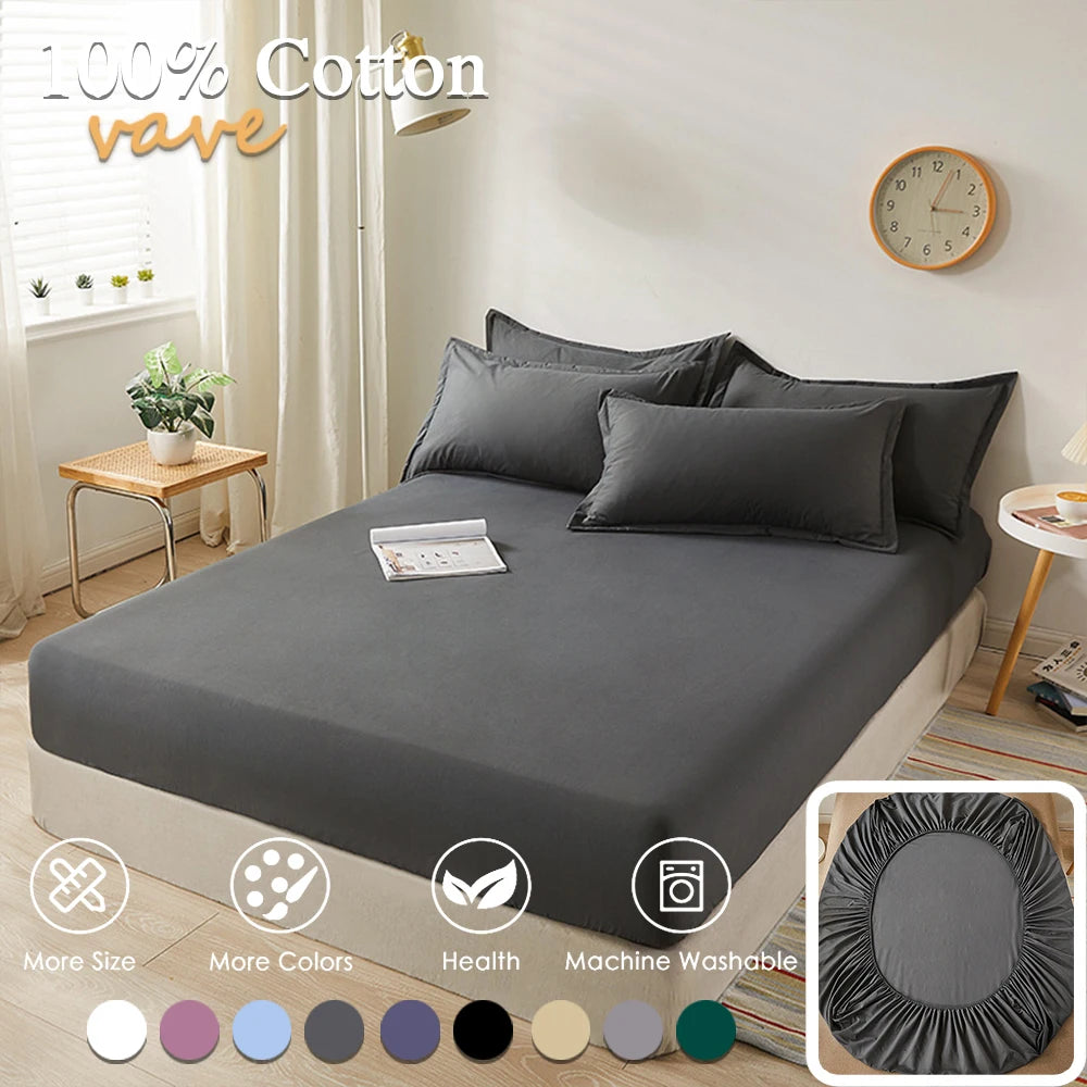 Cotton Fitted Bed Sheet