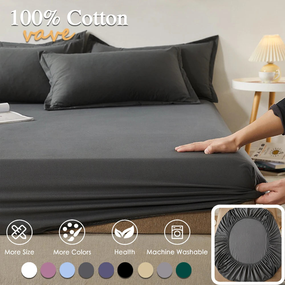 Cotton Fitted Bed Sheet